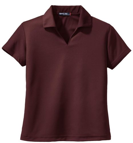 Sport-Tek Women's Dri-Mesh V-Neck Polo. L469 image thumbnail