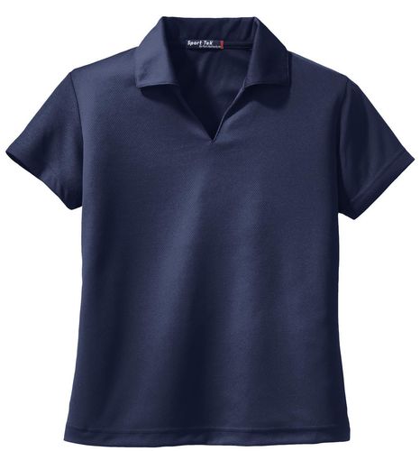 Sport-Tek Women's Dri-Mesh V-Neck Polo. L469 image thumbnail
