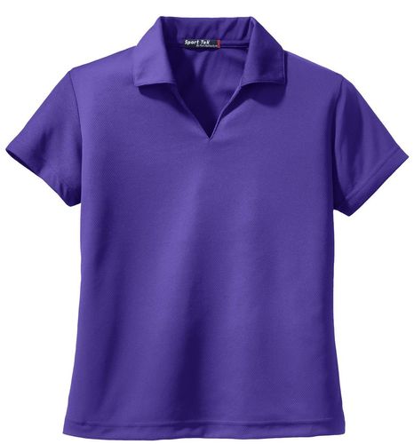 Sport-Tek Women's Dri-Mesh V-Neck Polo. L469 image thumbnail