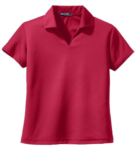 Sport-Tek Women's Dri-Mesh V-Neck Polo. L469 image thumbnail