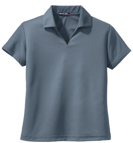 Sport-Tek Women's Dri-Mesh V-Neck Polo. L469 image thumbnail