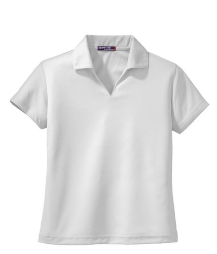 Sport-Tek Women's Dri-Mesh V-Neck Polo. L469 image thumbnail