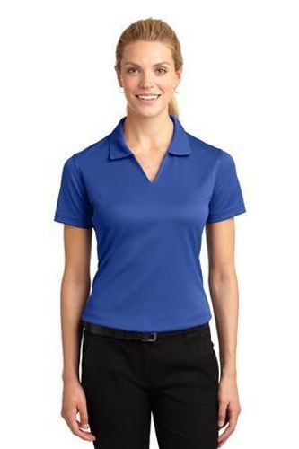 Sport-Tek Women's Dri-Mesh V-Neck Polo. L469 image thumbnail