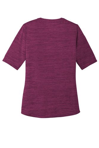 Port Authority Women's Stretch Heather Open Neck Top LK583 image thumbnail Port Authority Women's Stretch Heather Open Neck Top LK583 image thumbnail