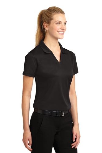 Sport-Tek Women's Dri-Mesh V-Neck Polo. L469 image thumbnail