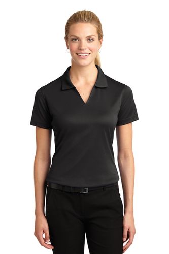 Sport-Tek Women's Dri-Mesh V-Neck Polo. L469 image thumbnail