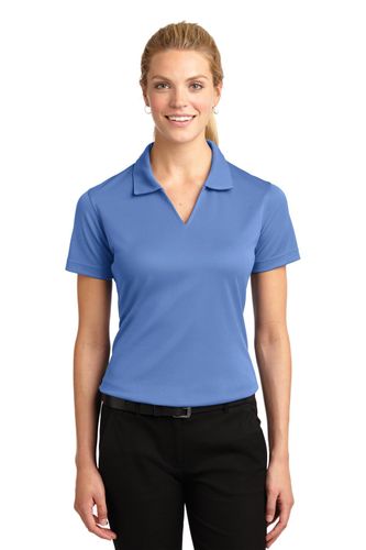Sport-Tek Women's Dri-Mesh V-Neck Polo. L469 image thumbnail