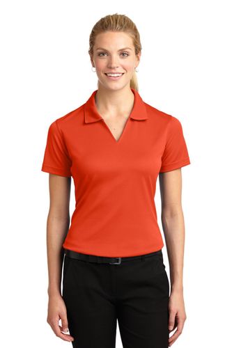 Sport-Tek Women's Dri-Mesh V-Neck Polo. L469 image thumbnail