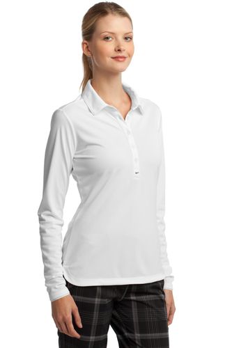 Nike Women's Long Sleeve Dri-FIT Stretch Tech Polo. 545322 image thumbnail Nike Women's Long Sleeve Dri-FIT Stretch Tech Polo. 545322 image thumbnail