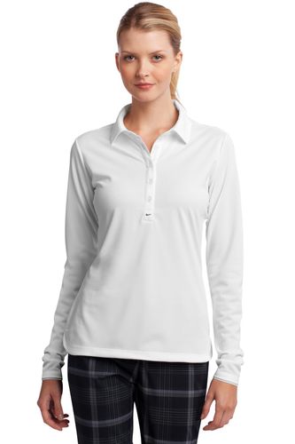 Nike Women's Long Sleeve Dri-FIT Stretch Tech Polo. 545322 image thumbnail Nike Women's Long Sleeve Dri-FIT Stretch Tech Polo. 545322 image thumbnail