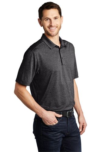 Port Authority Shadow Stripe Polo. K585 image thumbnail