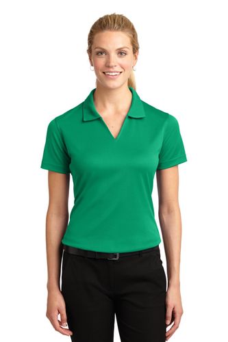 Sport-Tek Women's Dri-Mesh V-Neck Polo. L469 image thumbnail