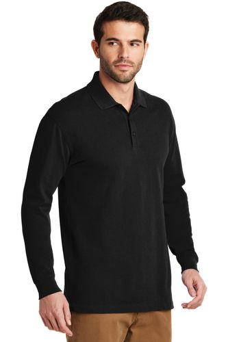 Port Authority EZCotton Long Sleeve Polo. K8000LS image thumbnail Port Authority EZCotton Long Sleeve Polo. K8000LS image thumbnail