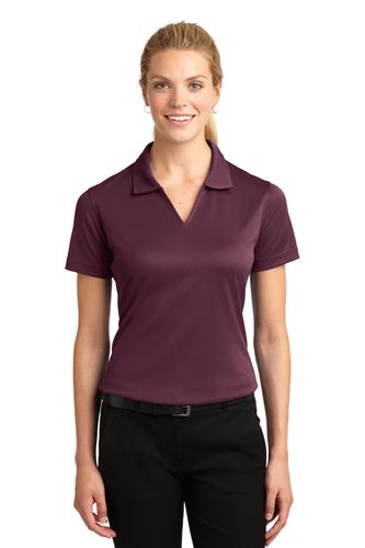 Sport-Tek Women's Dri-Mesh V-Neck Polo. L469 image thumbnail