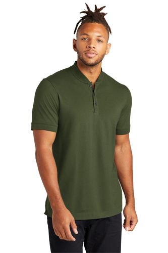 MERCER+METTLE Stretch Pique Henley MM1008 image thumbnail
