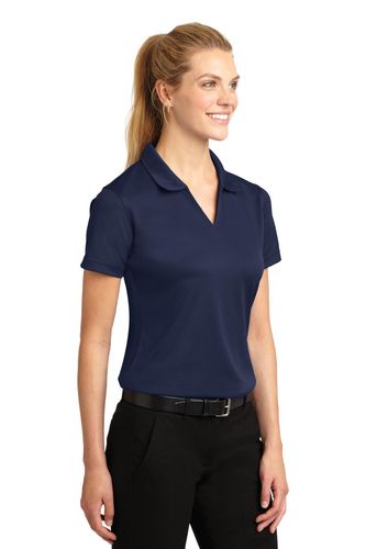 Sport-Tek Women's Dri-Mesh V-Neck Polo. L469 image thumbnail