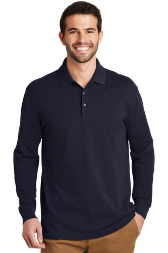 Port Authority EZCotton Long Sleeve Polo. K8000LS image thumbnail Port Authority EZCotton Long Sleeve Polo. K8000LS image thumbnail