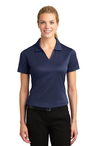 Sport-Tek Women's Dri-Mesh V-Neck Polo. L469 image thumbnail