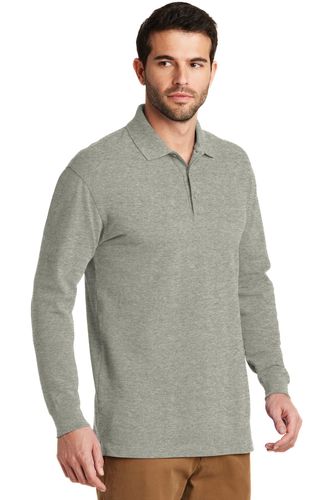 Port Authority EZCotton Long Sleeve Polo. K8000LS image thumbnail Port Authority EZCotton Long Sleeve Polo. K8000LS image thumbnail