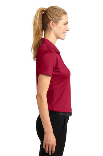 Sport-Tek Women's Dri-Mesh V-Neck Polo. L469 image thumbnail