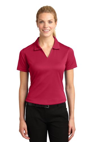 Sport-Tek Women's Dri-Mesh V-Neck Polo. L469 image thumbnail