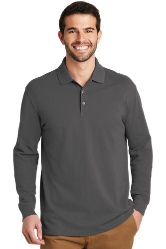 Port Authority EZCotton Long Sleeve Polo. K8000LS image thumbnail Port Authority EZCotton Long Sleeve Polo. K8000LS image thumbnail