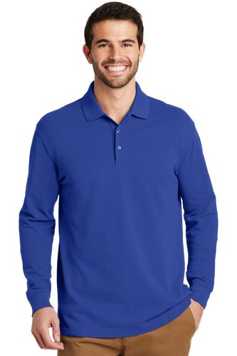 Port Authority EZCotton Long Sleeve Polo. K8000LS image thumbnail Port Authority EZCotton Long Sleeve Polo. K8000LS image thumbnail