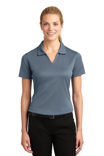 Sport-Tek Women's Dri-Mesh V-Neck Polo. L469 image thumbnail