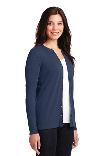 Port Authority Ladies Concept Stretch Button-Front Cardigan. LM1008 image thumbnail