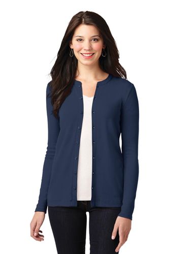 Port Authority Ladies Concept Stretch Button-Front Cardigan. LM1008 image thumbnail
