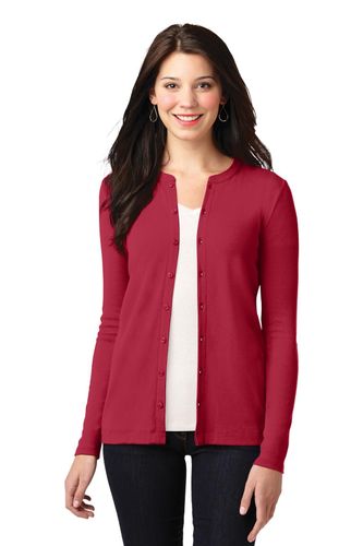 Port Authority Ladies Concept Stretch Button-Front Cardigan. LM1008 image thumbnail