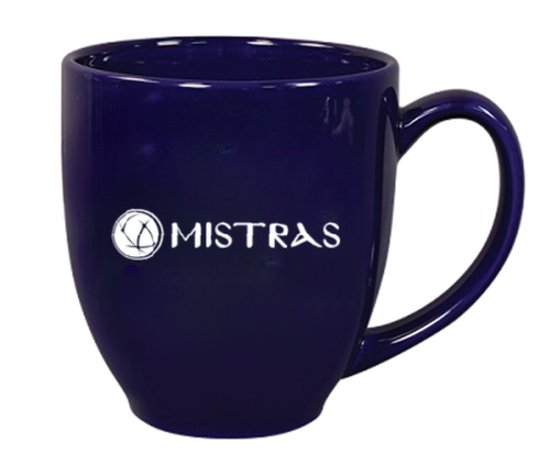 SOLID-COLOR BISTRO CERAMIC MUG 16 OZ. COBALT image thumbnail
