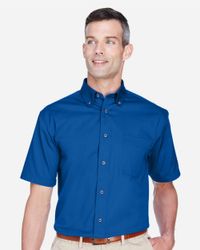 Image of Men's Easy Blend™ Twill Dress Shirt with Stain-Release - M500S