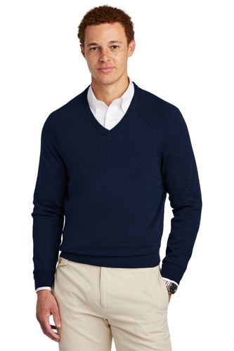 Brooks Brothers Cotton Stretch V-Neck Sweater BB18400 image thumbnail