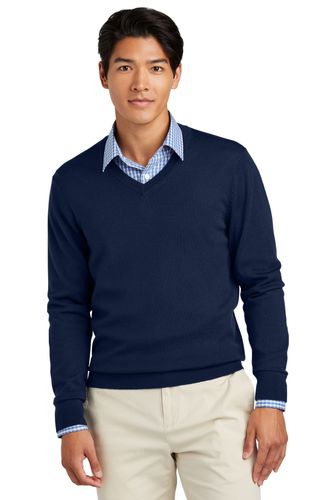 Brooks Brothers Washable Merino V-Neck Sweater BB18410 image thumbnail Brooks Brothers Washable Merino V-Neck Sweater BB18410 image thumbnail