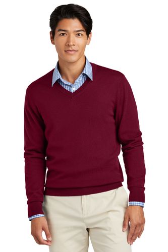 Brooks Brothers Washable Merino V-Neck Sweater BB18410 image thumbnail Brooks Brothers Washable Merino V-Neck Sweater BB18410 image thumbnail