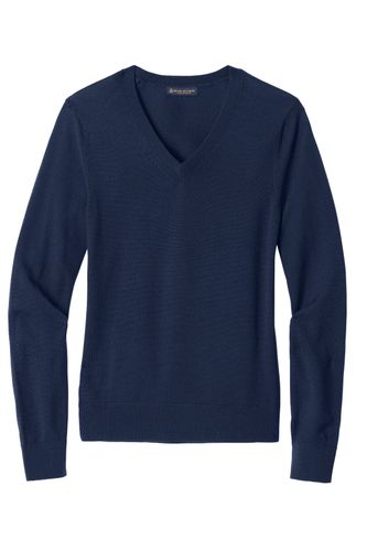 Brooks Brothers Women's Washable Merino V-Neck Sweater BB18411 image thumbnail