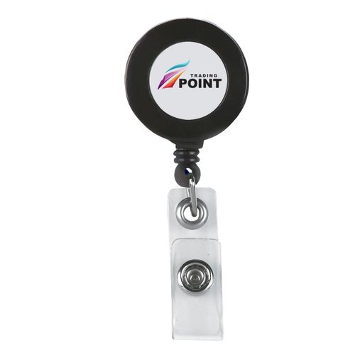 Retractable Badge Holder With Laminated Label image thumbnail Retractable Badge Holder With Laminated Label image thumbnail