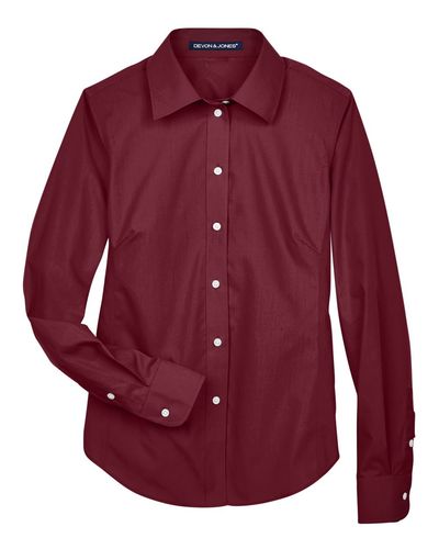 Devon & Jones Women's Crown Collection® Broadcloth Woven Dress Shirt - D620W image thumbnail