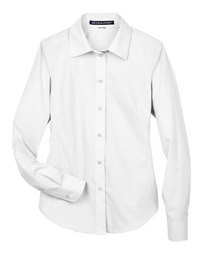 Devon & Jones Women's Crown Collection® Broadcloth Woven Dress Shirt - D620W image thumbnail