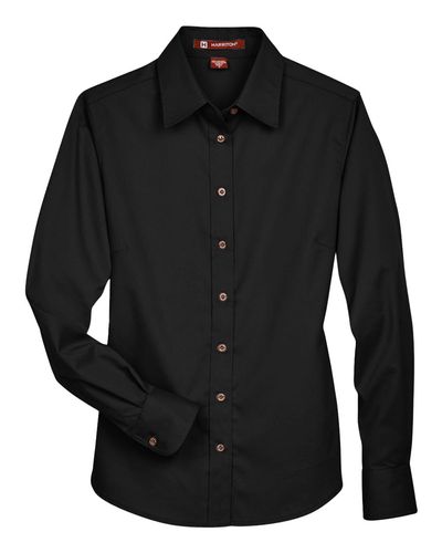Women's Easy Blend™ Long Sleeve Twill Dress Shirt with Stain-Release - M500W image thumbnail