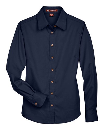 Women's Easy Blend™ Long Sleeve Twill Dress Shirt with Stain-Release - M500W image thumbnail