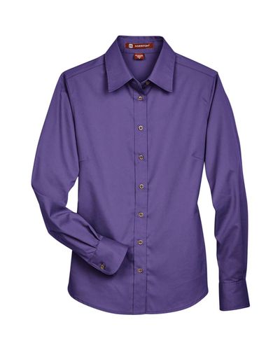 Women's Easy Blend™ Long Sleeve Twill Dress Shirt with Stain-Release - M500W image thumbnail