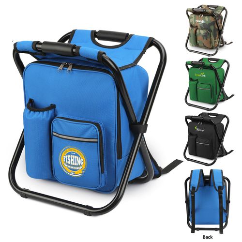3-In-1 Portable Lightweight Folding Cooler Backpack Chair image thumbnail