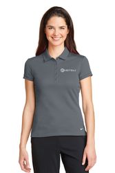 Image of Nike Women's Dri-FIT Solid Icon Pique Modern Fit Polo. 746100