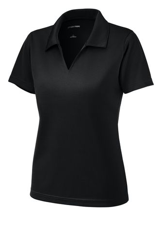 Sport-Tek Women's Dri-Mesh V-Neck Polo. L469 image thumbnail