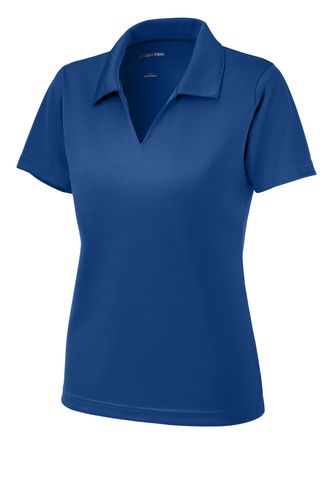 Sport-Tek Women's Dri-Mesh V-Neck Polo. L469 image thumbnail