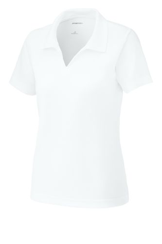 Sport-Tek Women's Dri-Mesh V-Neck Polo. L469 image thumbnail