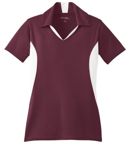 Sport-Tek Women's Side Blocked Micropique Sport-Wick Polo. LST655 image thumbnail Sport-Tek Women's Side Blocked Micropique Sport-Wick Polo. LST655 image thumbnail