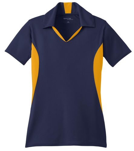 Sport-Tek Women's Side Blocked Micropique Sport-Wick Polo. LST655 image thumbnail Sport-Tek Women's Side Blocked Micropique Sport-Wick Polo. LST655 image thumbnail